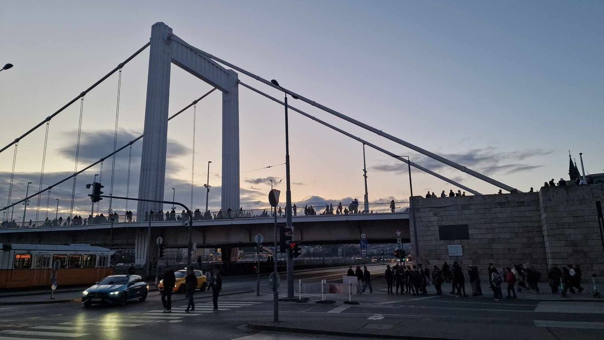 Megbénult Budapest: Hadházyék kudarcba fulladt tüntetése miatt áll a forgalom a fővárosban (GALÉRIA)