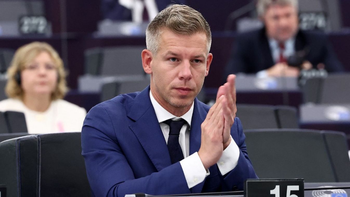 Magyar Péter az Európai parlamentben