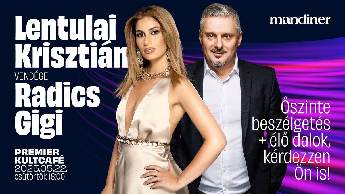 Radics Gigi élőben a Premier Kultcaféban – különleges est Lentulai Krisztiánnal!