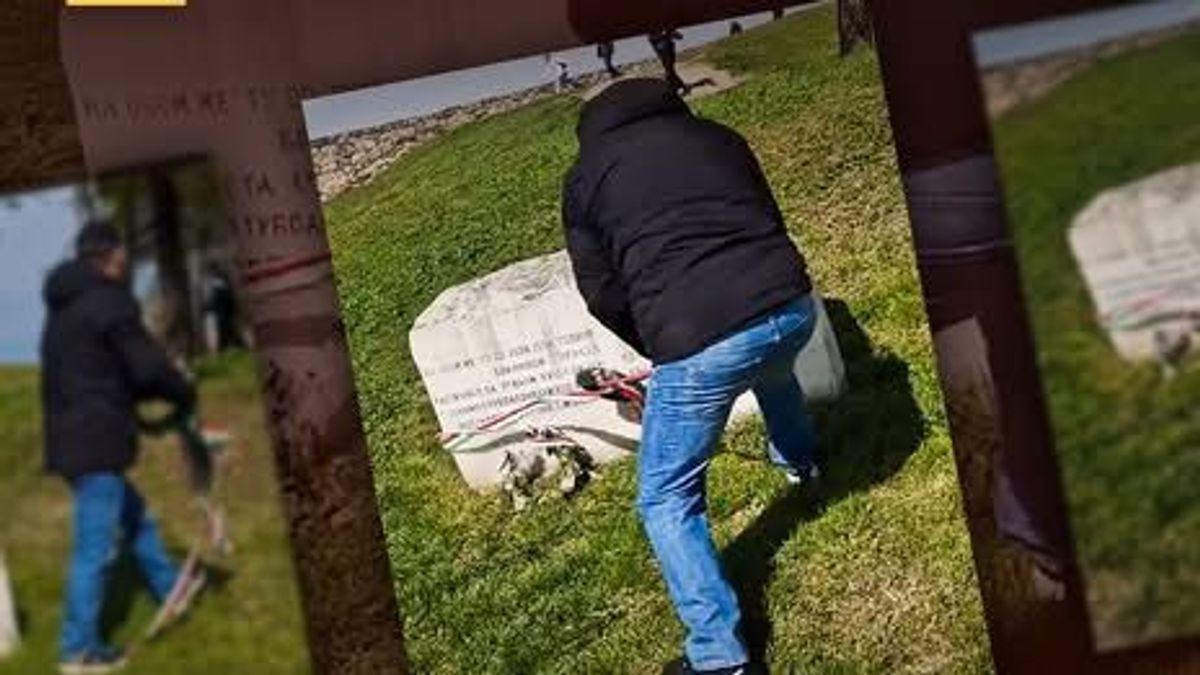 Felháborító: a nándorfehérvári diadal emlékkövéről szakította le a magyar zászlót egy román férfi (VIDEÓ)