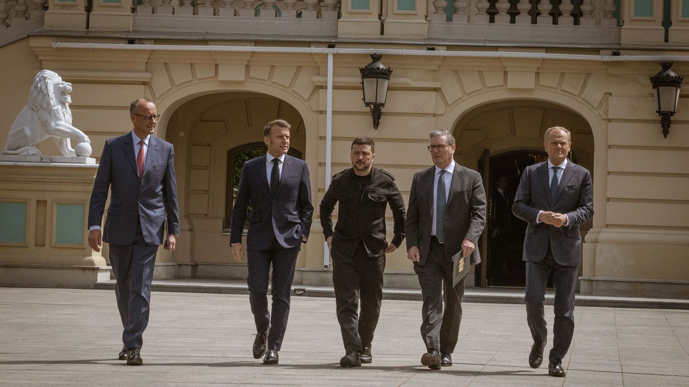 Conference of Coalition of the willing in Kyiv with European leaders Andre Luis Alves / ANADOLU / Anadolu via AFP

