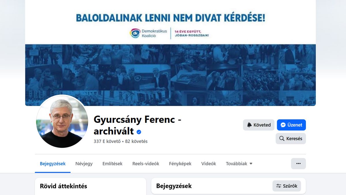 Gyurcsány már a Facebookról is kicsekkolt – vagy valaki helyette