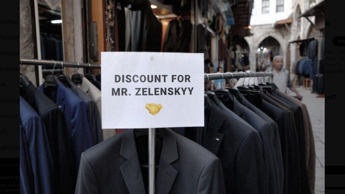 Árengedmény a zakókra Zelenszkijnek az isztambuli bazárban