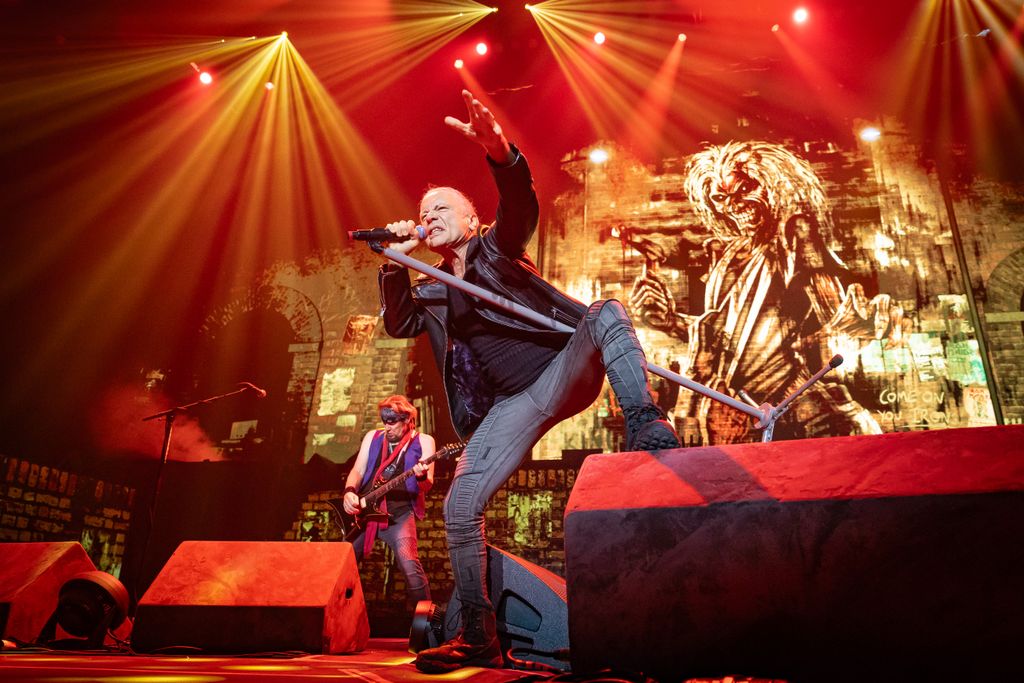 20250515 Budapest        Iron Maiden brit metal zenekar világturnájának Budapesti nyitánya.     Fotó: Kállai Márton