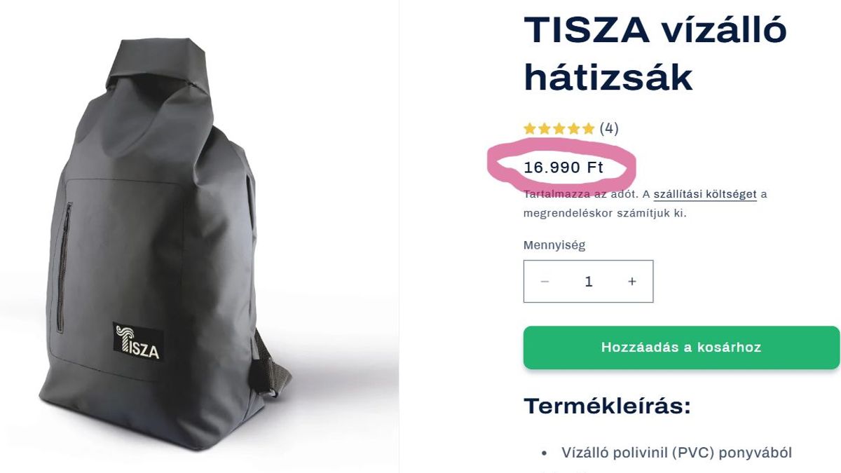 Arcátlan nyerészkedés olcsó repicuccokkal Tisza-módra: utánajártunk, hogy húzza le követőit Magyar Péter sleppje
