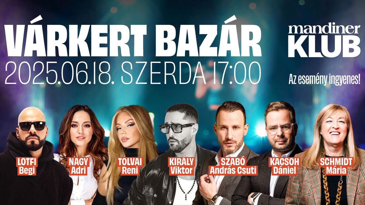 Mandiner Klubest a Várkert Bazárban – közélet, sztárelőadók és élő koncert egy estén!