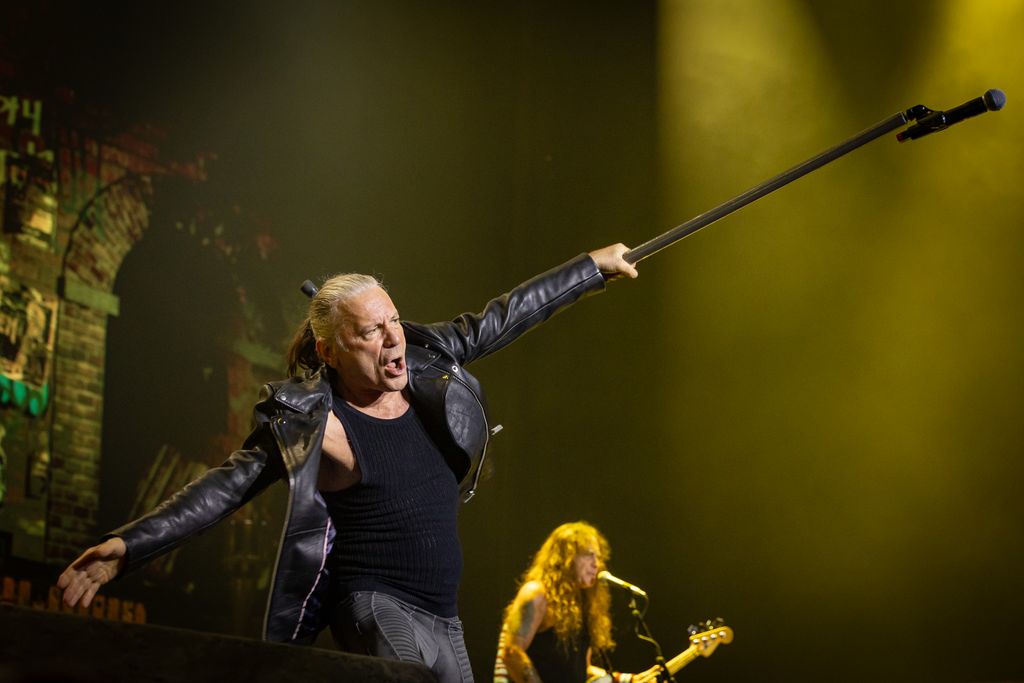 20250515 Budapest        Iron Maiden brit metal zenekar világturnájának Budapesti nyitánya.     Fotó: Kállai Márton