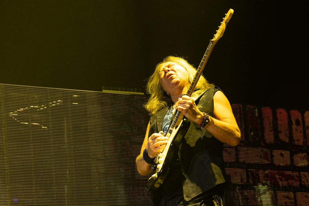 20250515 Budapest        Iron Maiden brit metal zenekar világturnájának Budapesti nyitánya.     Fotó: Kállai Márton