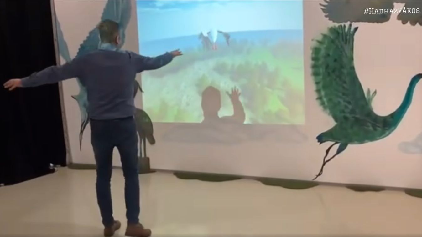 Hadházy Ákos a berekfürdői látogatóközpontban