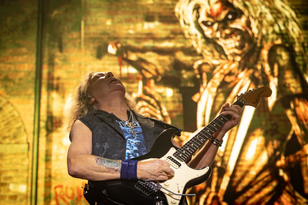 20250515 Budapest        Iron Maiden brit metal zenekar világturnájának Budapesti nyitánya.     Fotó: Kállai Márton