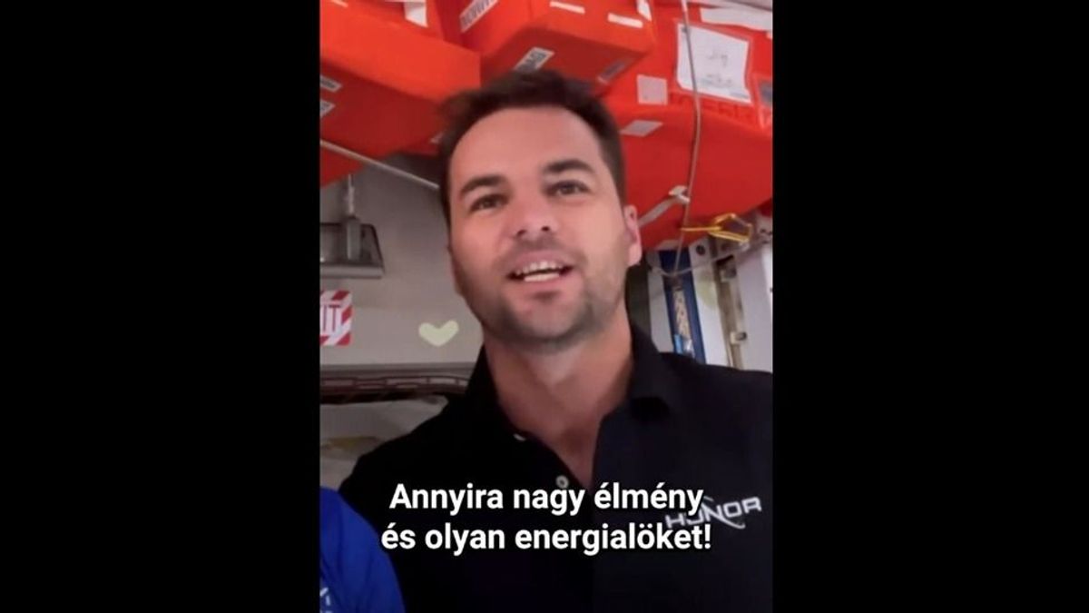 „Fantasztikus volt” – fejjel lefelé jelentkezett be az űrből Kapu Tibor (VIDEÓ)