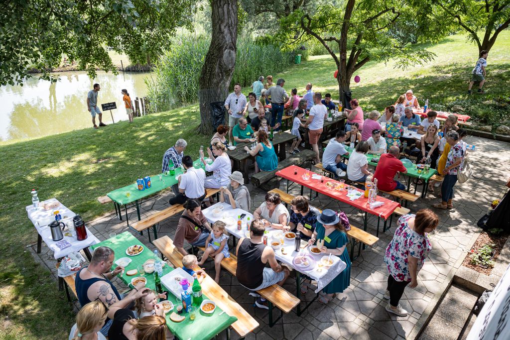 20250607 Mosonmagyaróvár    Tánczos leszármazottak összcsaládi találkozója a Benes dekrétumok miatti kitelepítés áldozatai Fotó: Kállai Márton