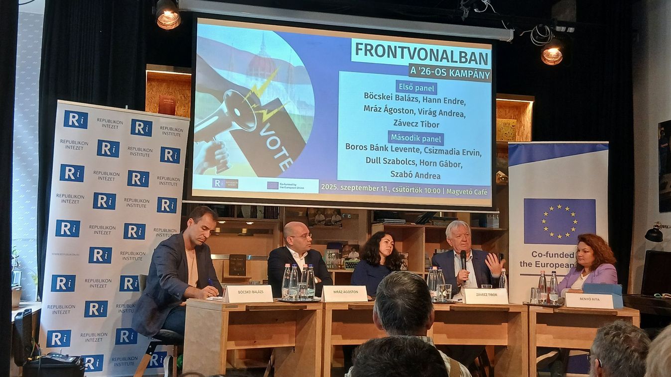 A Republikon Intézet konferenciája közvélemény-kutatókkal