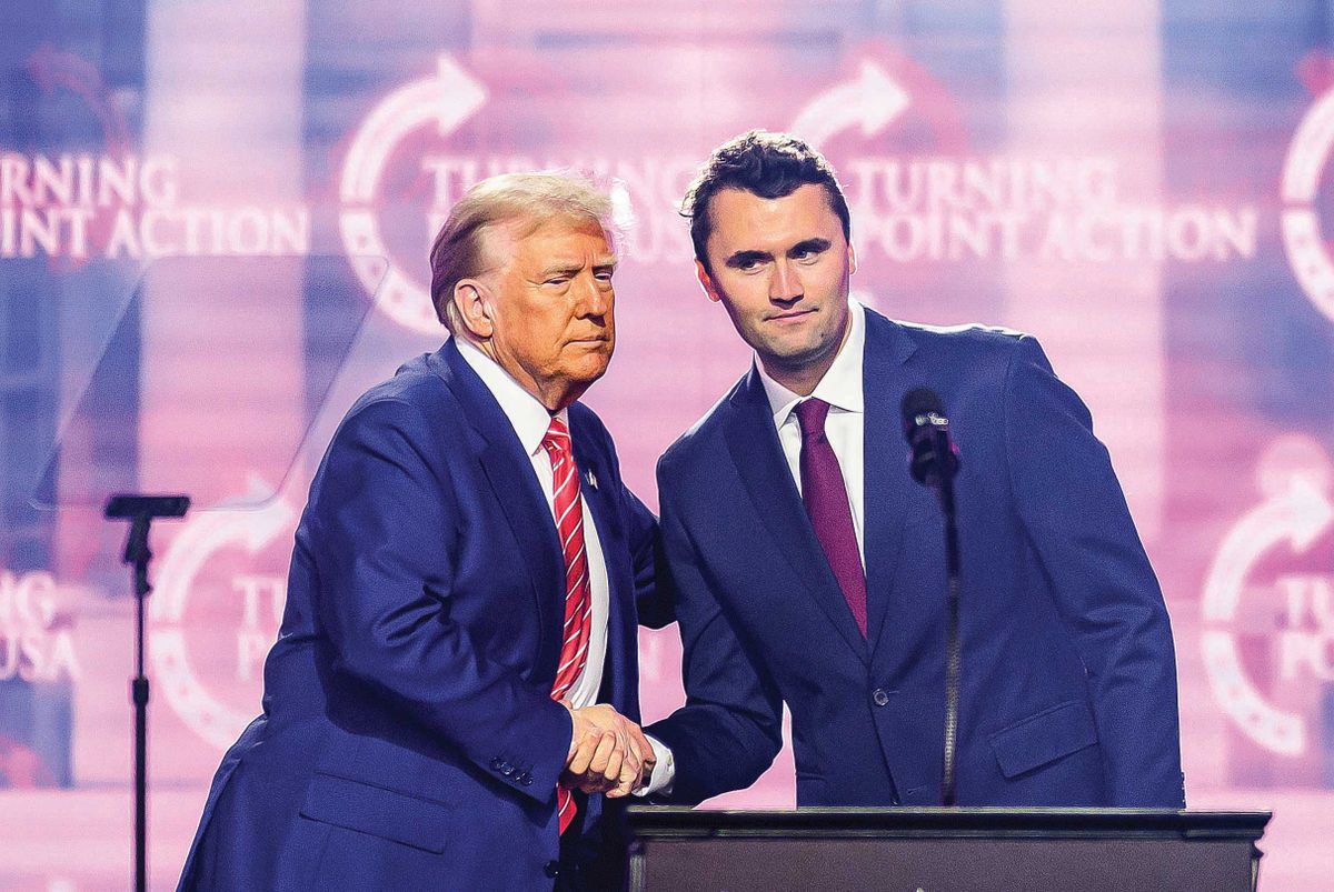 Az elnököt megviselte Charlie Kirk halála Fotó: AFP/Josh Edelson