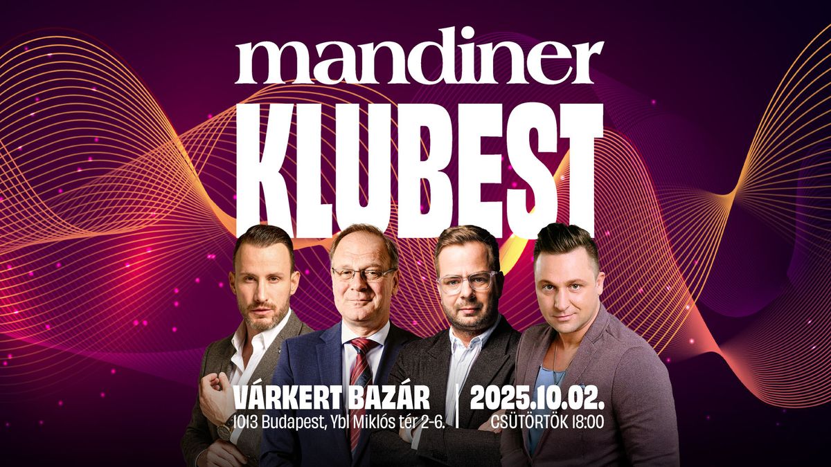 Mandiner Klubest a Várkert Bazárban: közélet, koncert, nyeremények egy helyen!