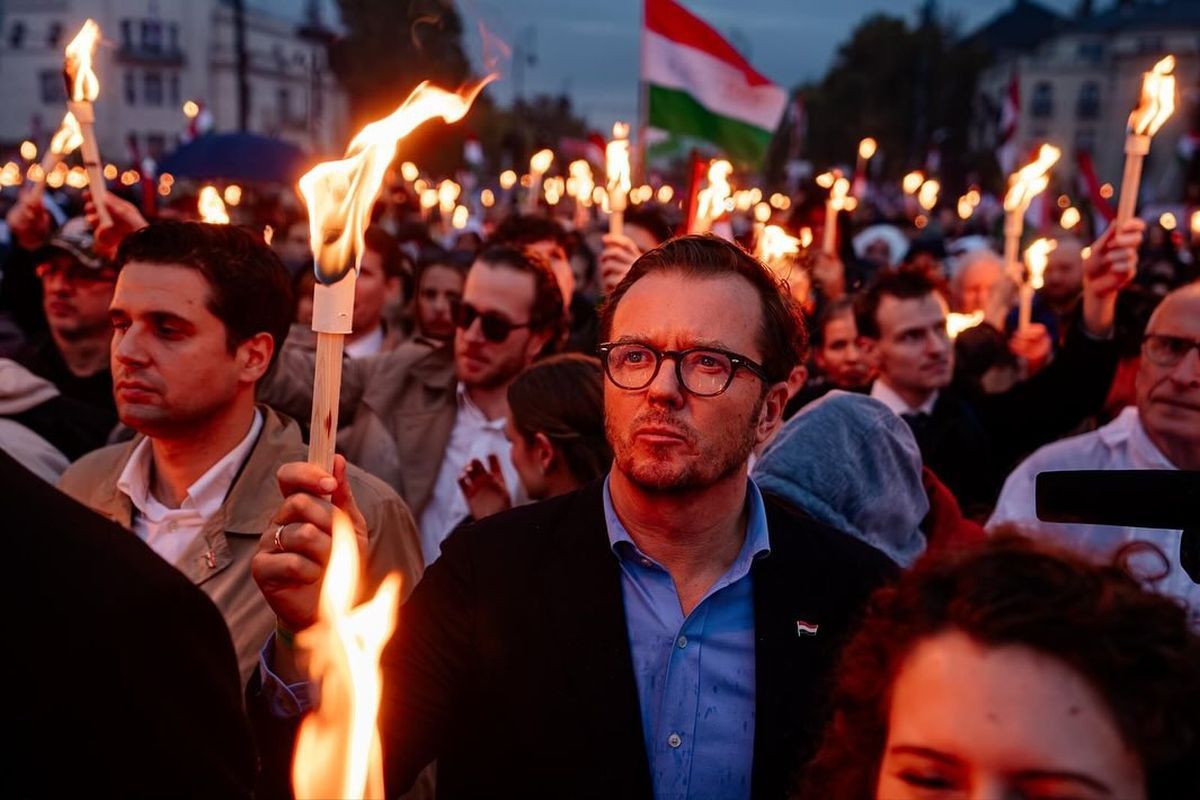 Michał Wawrykiewicz, Magyarország egyik befeketítője maga is büszkén posztolt arról, hogy részt vett a rendezvényen