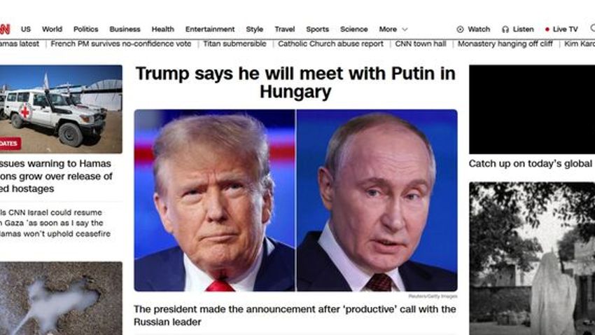A világ vezető hírportáljai címoldalon hozták, hogy Budapesten lesz a következő Trump-Putyin találkozó.