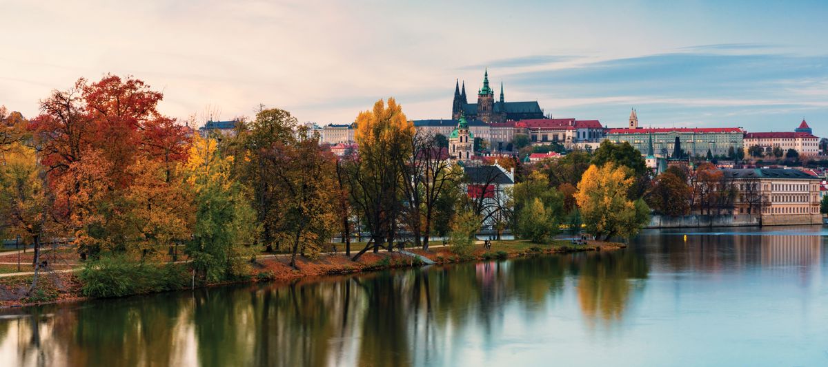 Prague,Autumn,Landscape,View,To,Saint,Vitus,Cathedral.,Prague.,Prague
