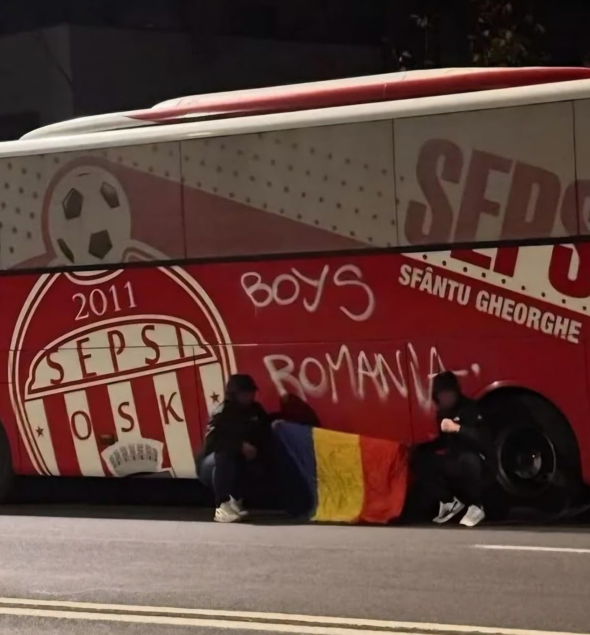 Sepsi OSK, autóbusz, rongálás, Craiova
