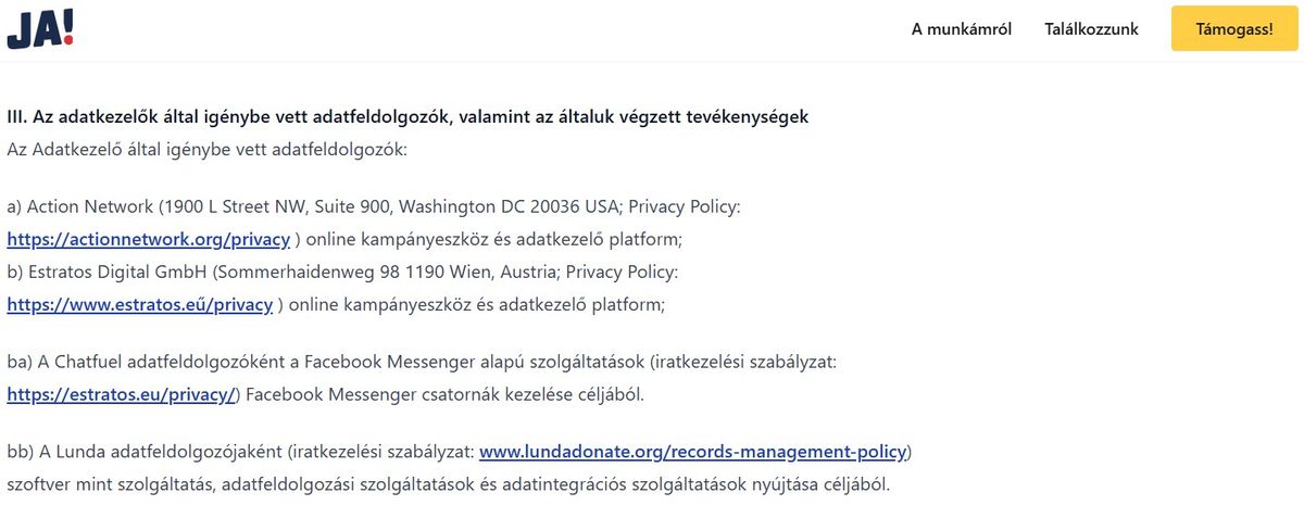 A SZIV (ezáltal Jámborék) támogatóinak adatai akár Ficsor Ádámékhoz is kerülhetnek