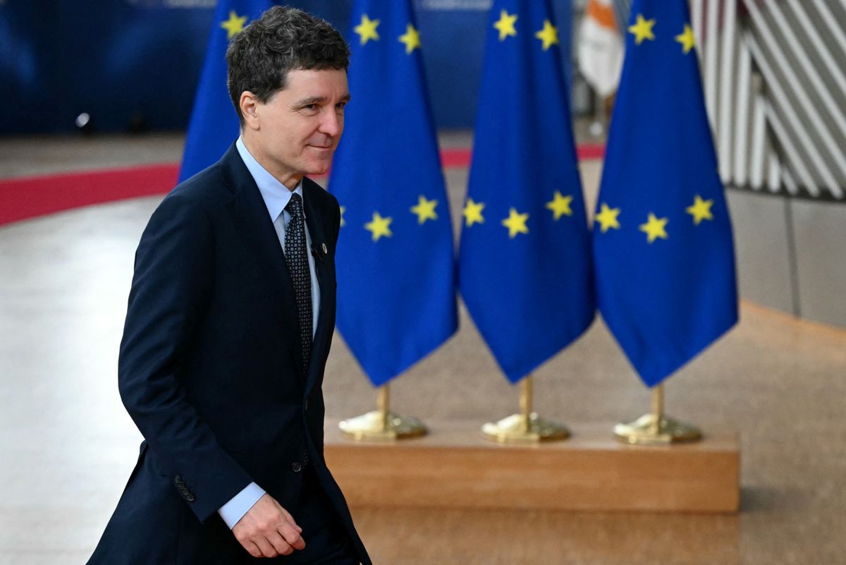 Nicușor Dan Románia elnöke/NICOLAS TUCAT / AFP