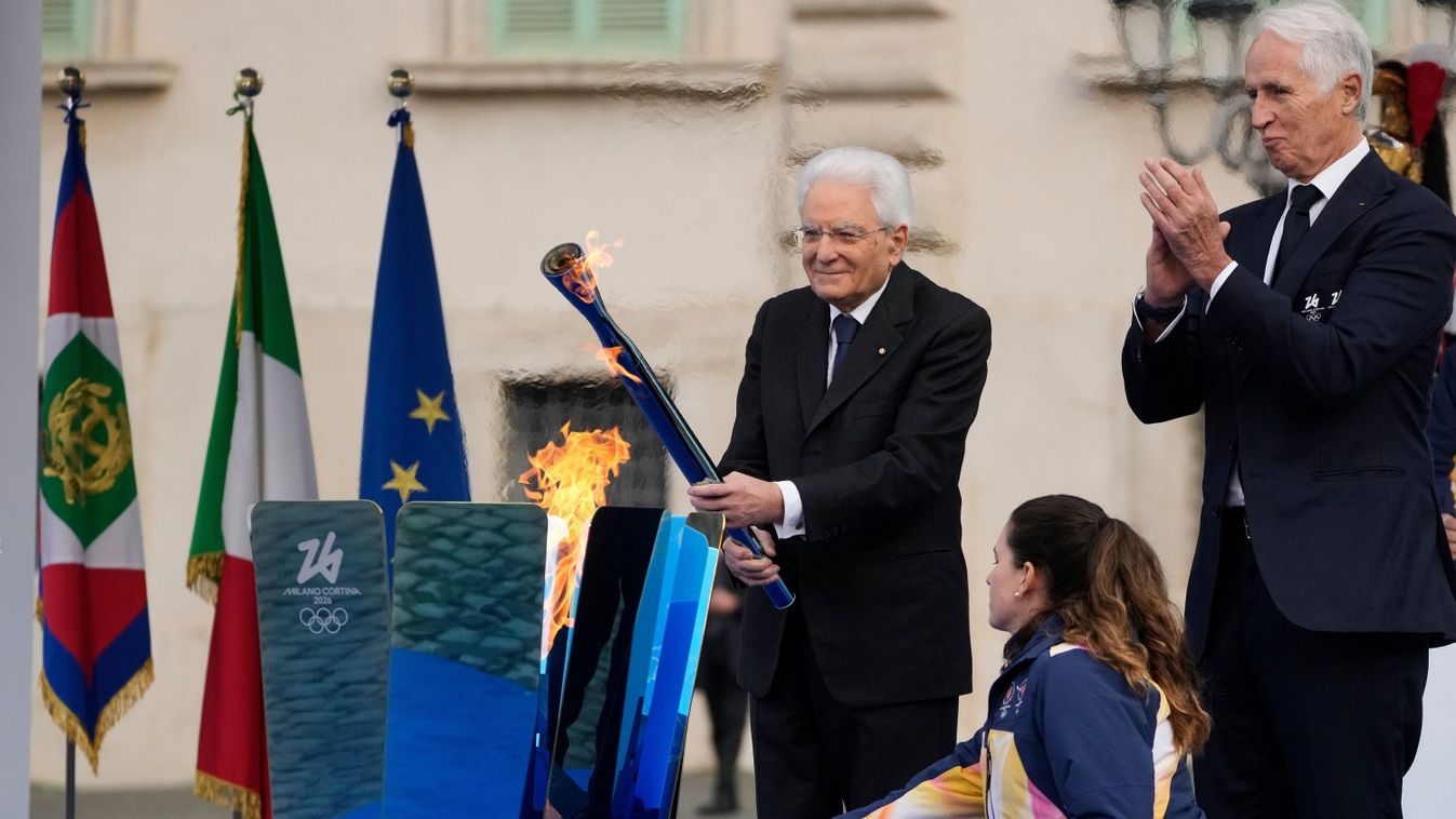 Országjárásra indult Rómából a téli olimpia lángja