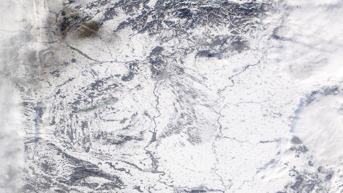 Így fest az űrből a teljesen behavazott Magyarország (FOTÓK)