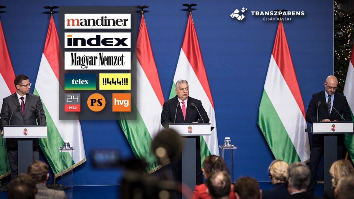 Orbán Viktor év eleji nemzetközi sajtótájékoztatója a magyar médiában