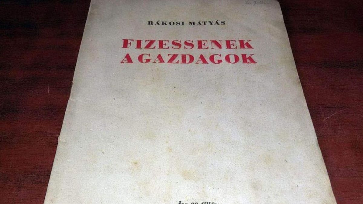 Rákosival az igazságos Magyarországért - Jámbor András krédója - Forrás: Mandiner