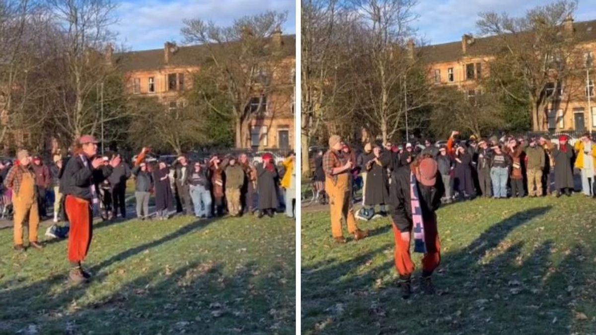 Mindeközben az Egyesült Királyságban: több mint száz ember volt kíváncsi rá, ahogy utoljára tökön rúgják a transz nőt