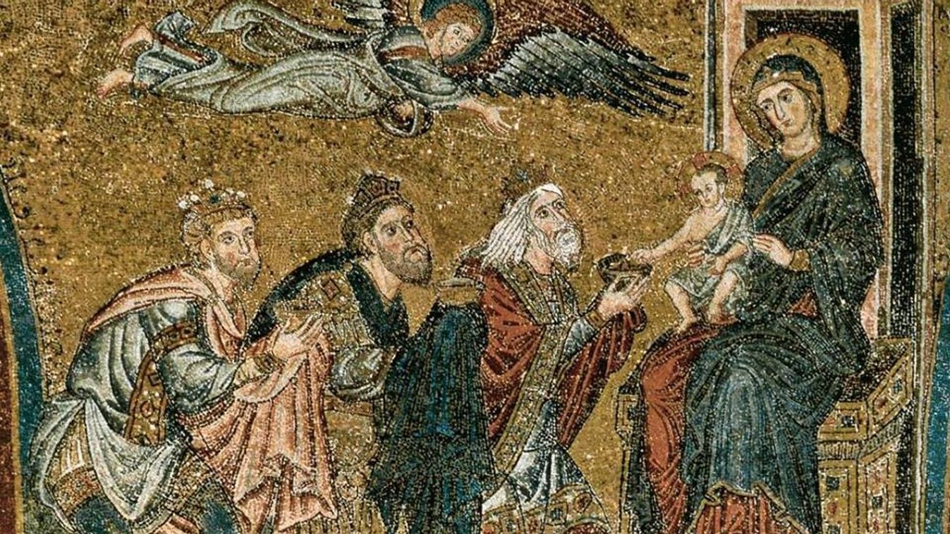 Háromkirályok, vízkereszt, bizánci mozaik