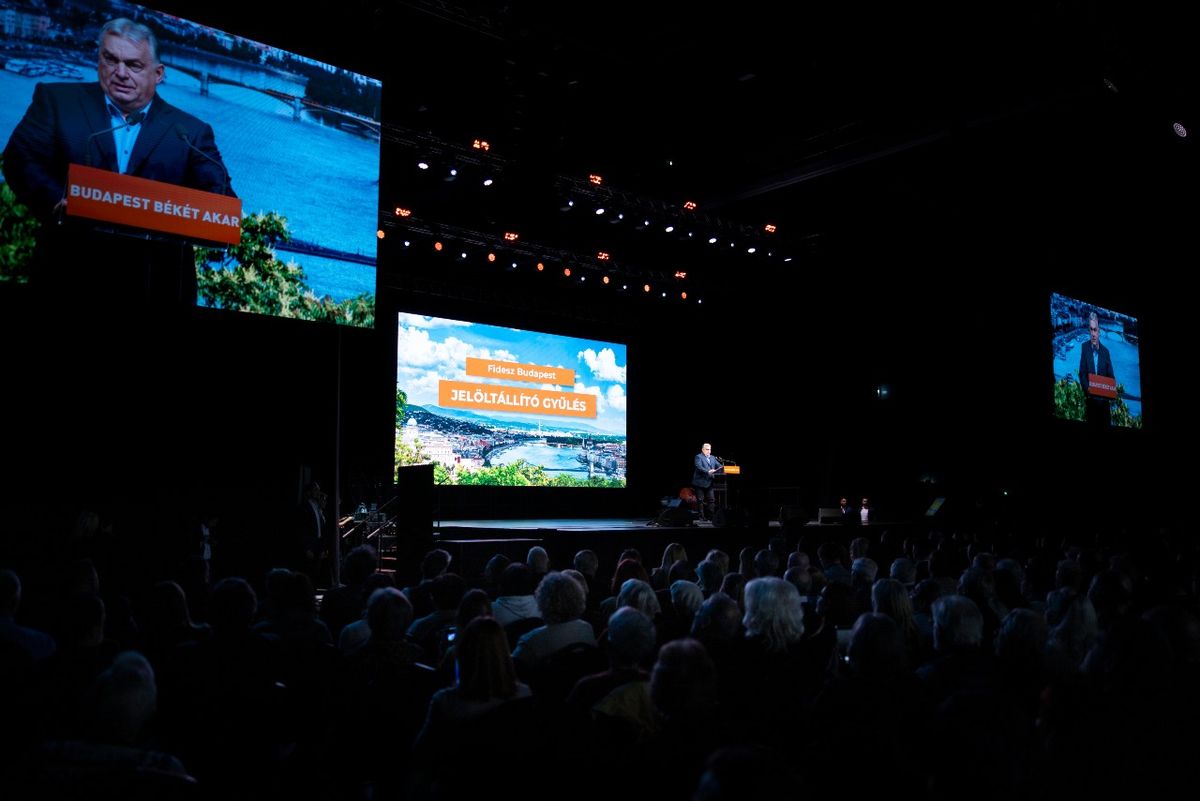 Választás: a Miniszterelnöki Kommunikációs Főosztály által közreadott képen Orbán Viktor miniszterelnök, a Fidesz elnöke beszédet mond pártja budapesti jelöltállító gyűlésén 2026. január 6-án.MTI/Miniszterelnöki Kommunikációs Főosztály/Fischer Zoltán