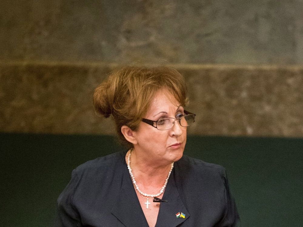 Hartyányi Jaroszlava 2017-ben a Parlamentben