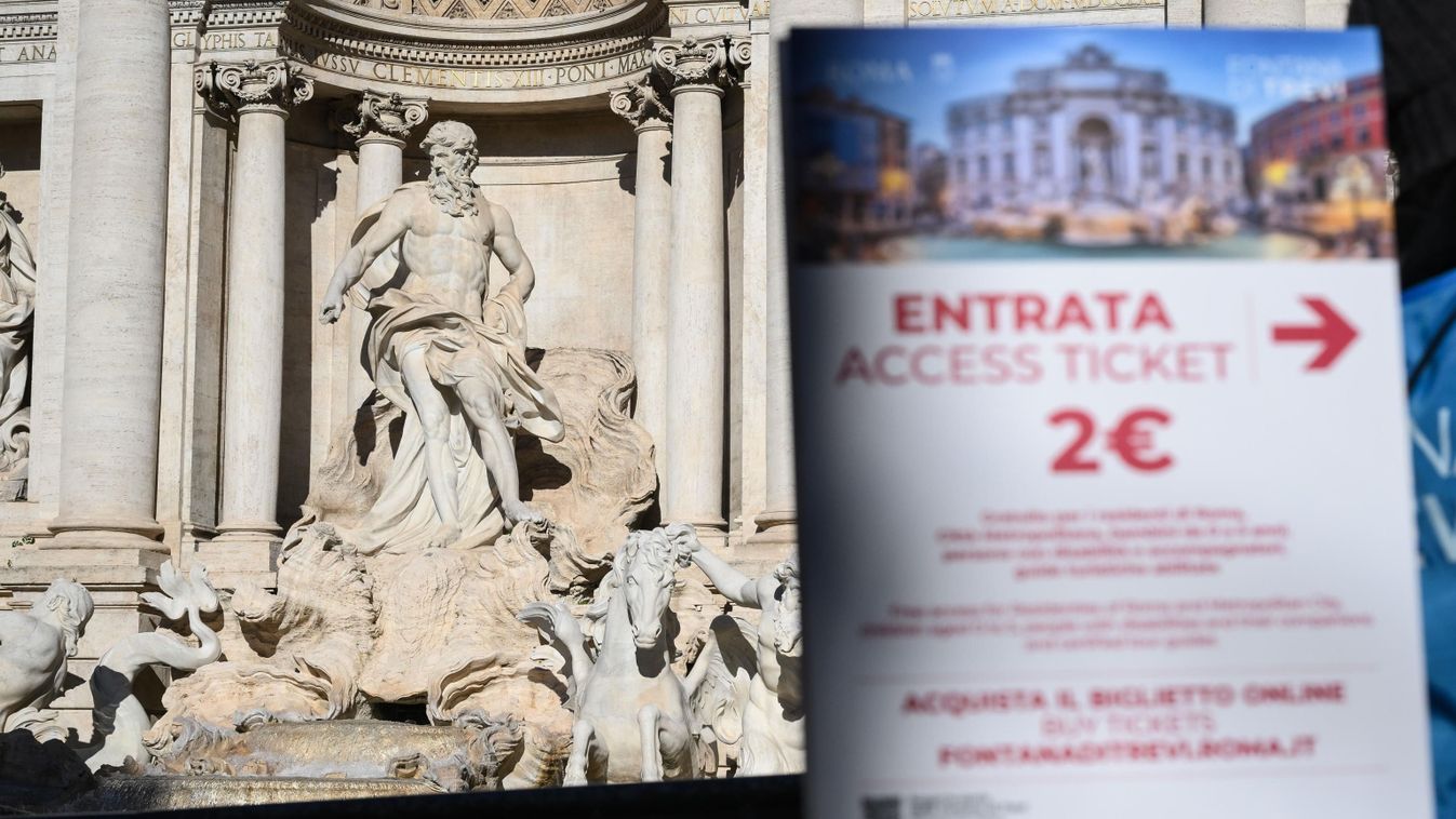 Fizetőssé vált a Trevi-kút, már több ezren váltottak jegyet