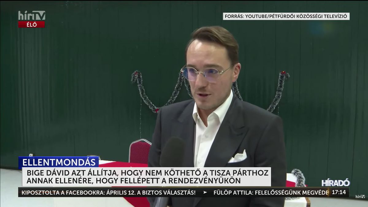 Bige László fia támogatja Magyar Péter ATV-s terveit.