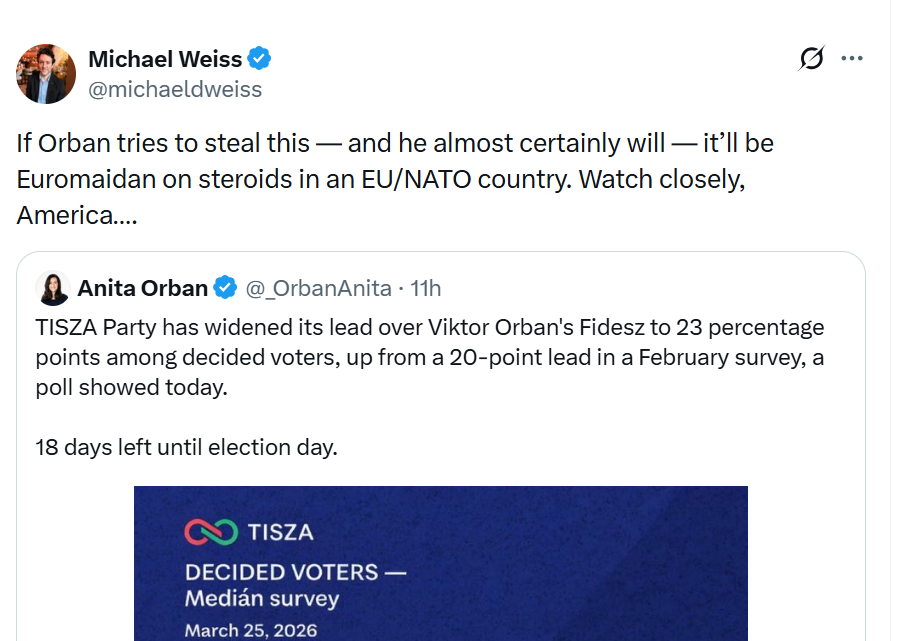 A Fidesz győzelme esetére már erőszakos zavargásokat vizionálnak.