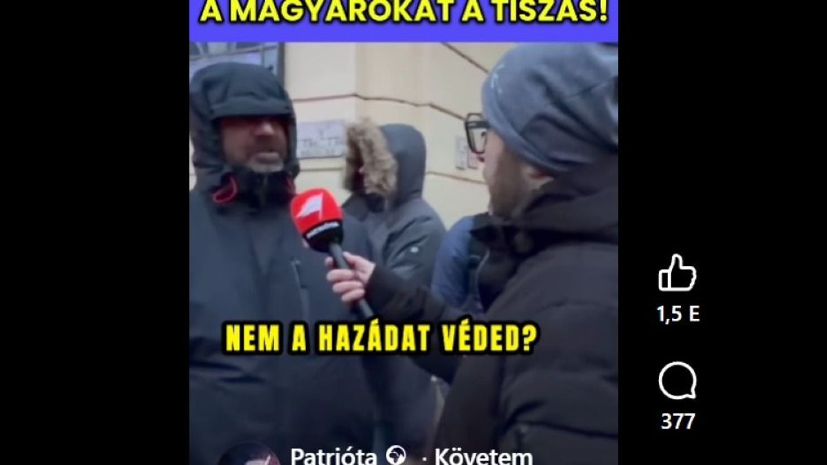 Magyarországon sem lehetünk biztonságban: az egyik tiszás már az ukrán frontra küldené a Patrióta riporterét (VIDEÓ)