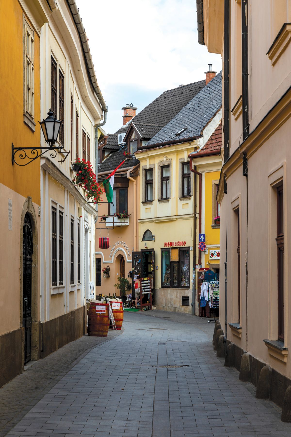 Eger,,Hungary,-,Aug.,18,2021:,Street,Scene,With,Tourists,