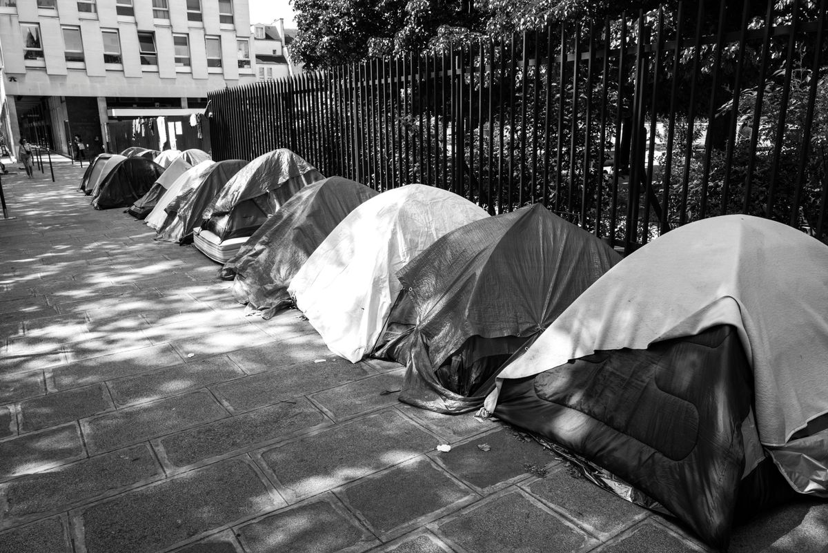 Paris,,France,,Europe,,May,12,2024,,Migrant,Tents,In,Central