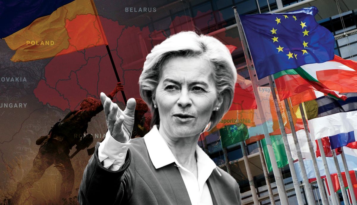 Nizhyn,,Ukraine,-,March,16,,2023,Collage,With,Ursula,Von