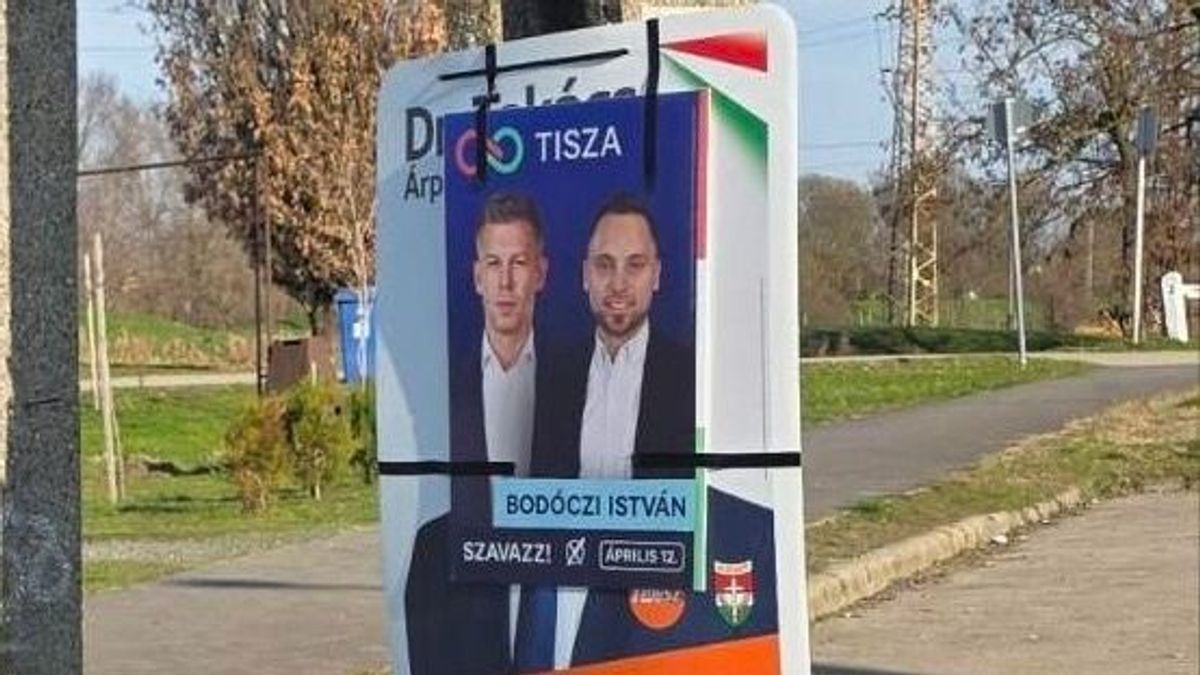 Pofátlanság a köbön: a „szeretetország” jegyében a plakátrongálásban is szintet léptek a tiszások