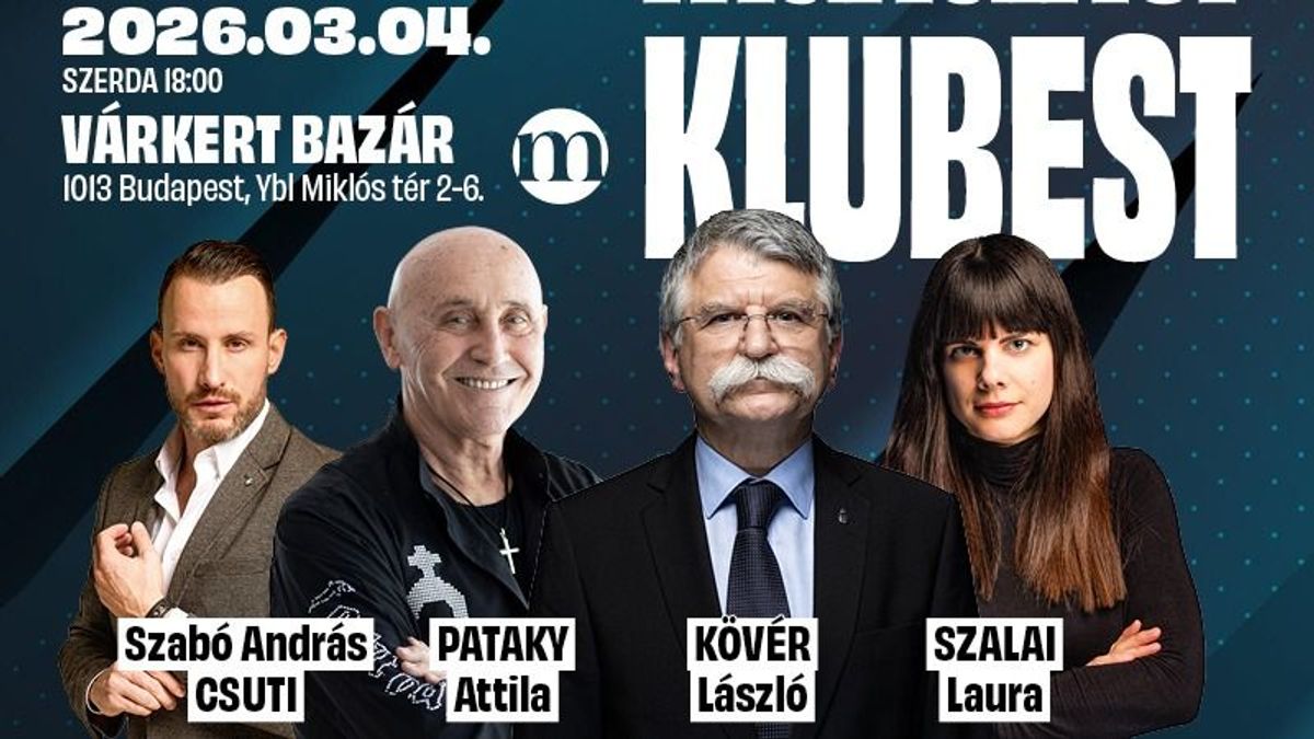 Érkezik a Mandiner Klubest: Kövér László és Pataky Attila a Várkert Bazárban!