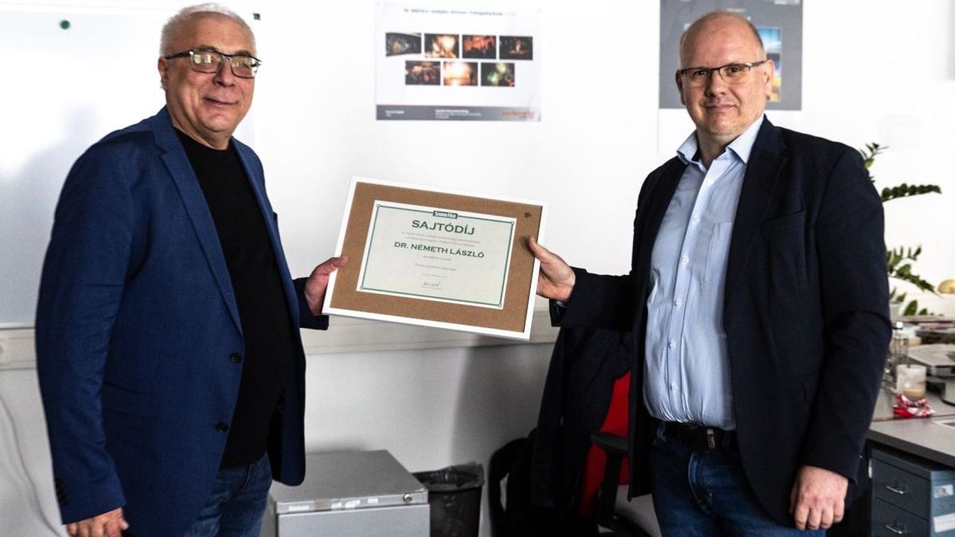 Sajtódíjat kapott a Szabad Föld lapszerkesztője
