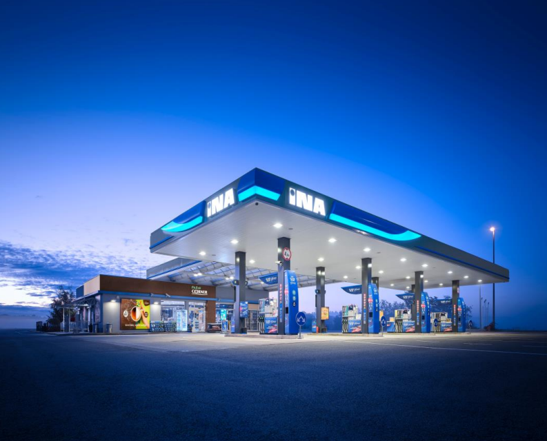 Egy MOL-INA töltőállomás - Forrás: MOL