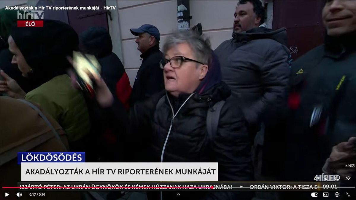 Magyar Péter provokátorai már az újságírókat támadják (VIDEÓ)