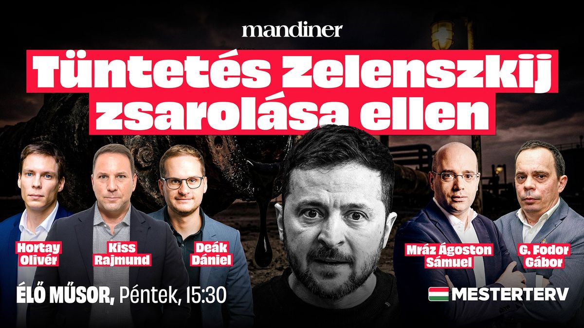 ELÉG az ukrán zsarolásból – TÜNTETÉS a budapesti nagykövetségnél! ÉLŐBEN a Mandineren