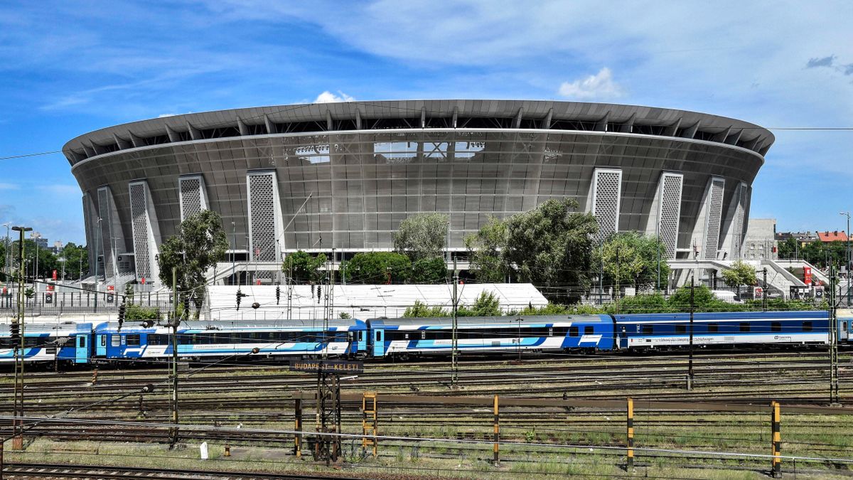 Orbán Viktor a Puskás Arénában mondott beszédet az MKIK gazdasági évnyitóján (Fotó: MTI/Róka László)