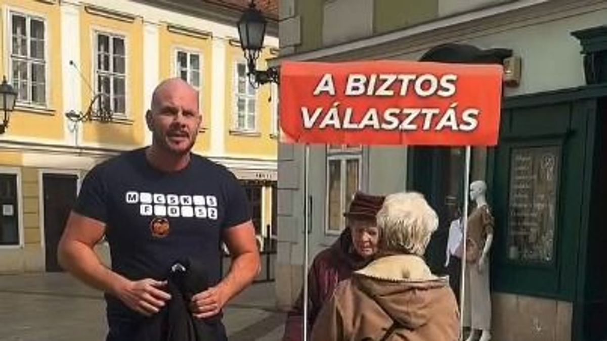 Apáti Bencét hívta vitára az idős néniket zaklató kopasz, kigyúrt tiszás – nem maradt el a csattanós válasz