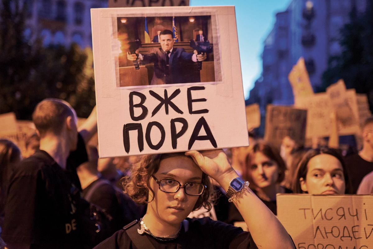 Kyiv,,Ukraine,-,July,23th,,2025,-,People,Protest,In