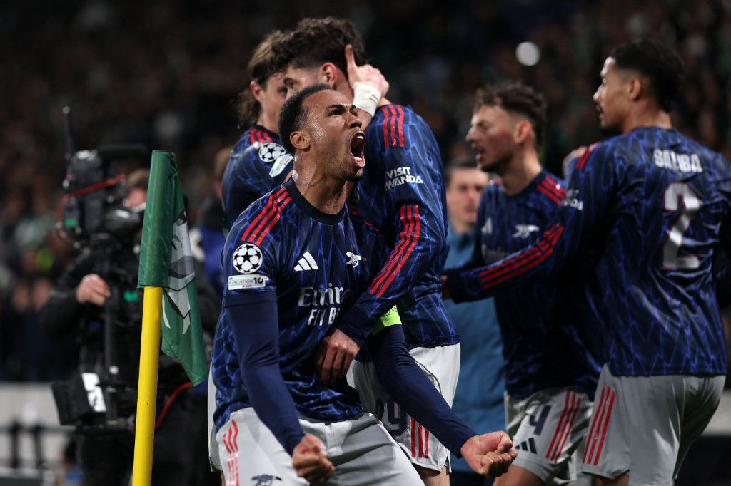 Az Arsenal egy kései góllal került előnybe a Bajnokok Ligája negyeddöntőjében a Sporting ellen